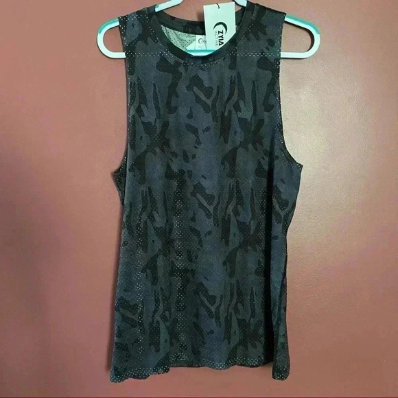 ZYIA Gray Camo Active Top NWT - Picture 2 of 6